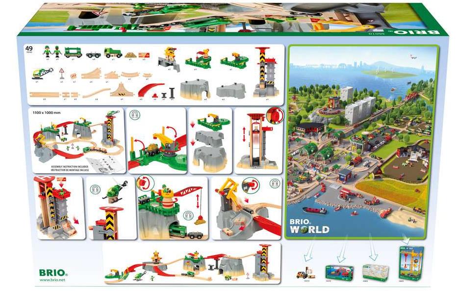 BRIO World Gebirgs-Frachten Set<br>Eisenbahn-Action auf fünf Ebenen!