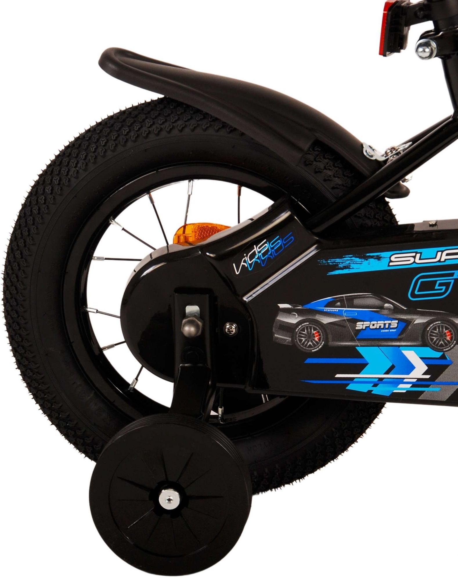 Kinderfahrrad Super GT für Jungen 12 Zoll Kinderrad in Blau Fahrrad