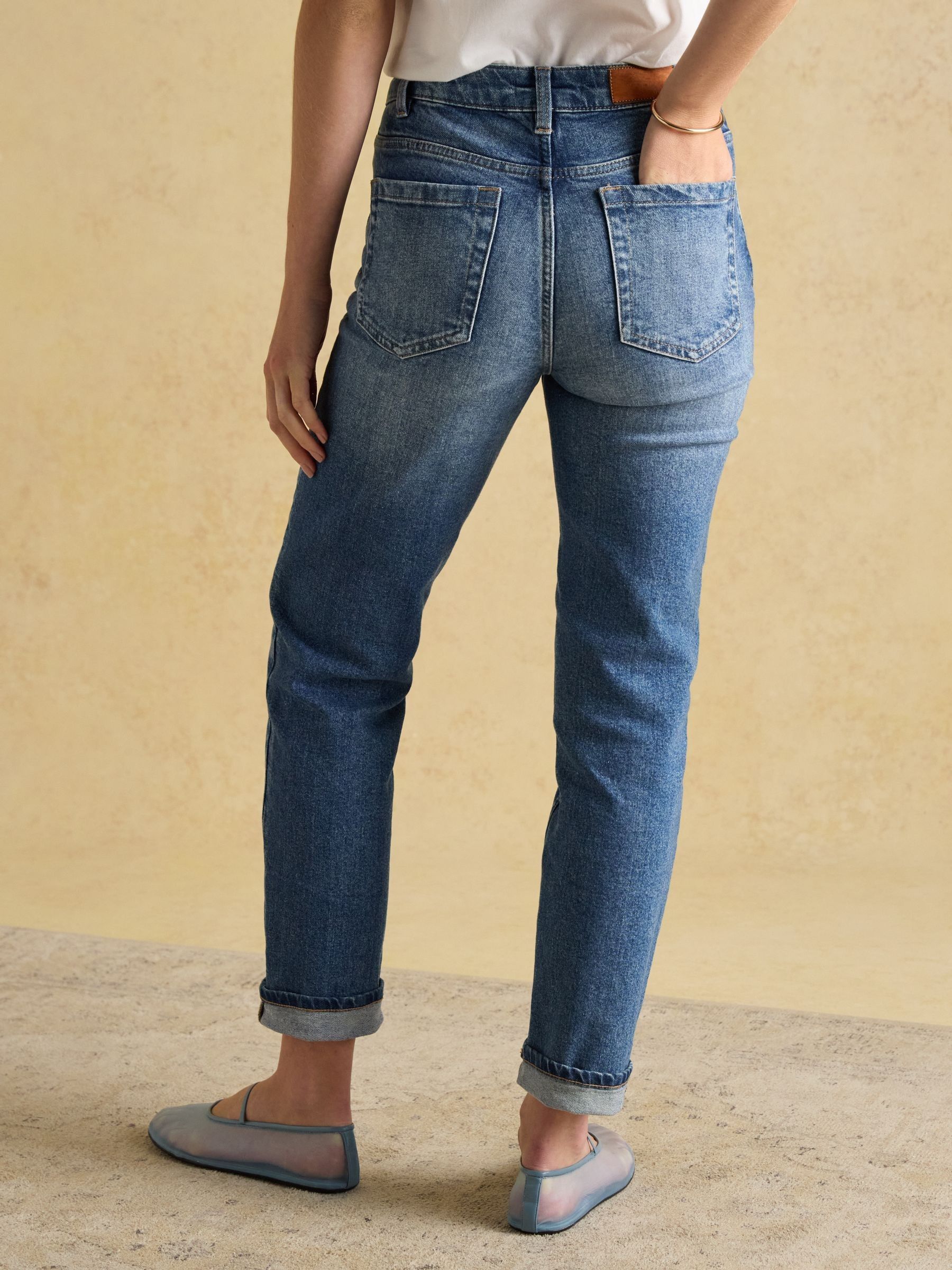 Normaal blauw - Joules jeans met halfhoge taille