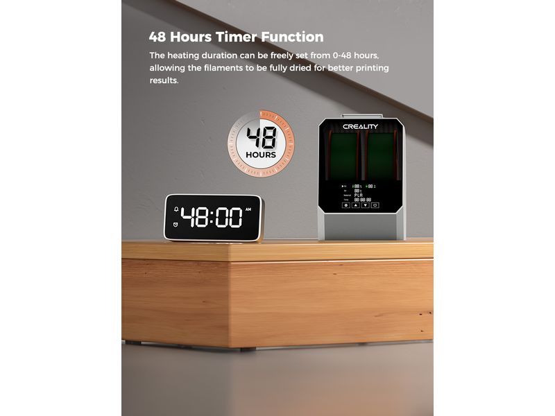 Creality Filament Trockenbox Space Dryer P Filament-Box mit LCD-Touch-Screen zum Wärmen und Trocknen