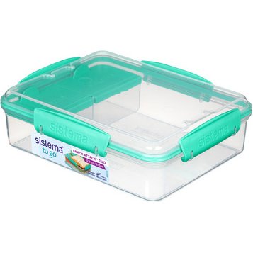Boîte à snack SNACKS ATTACK DUO TO GO, 975 ml