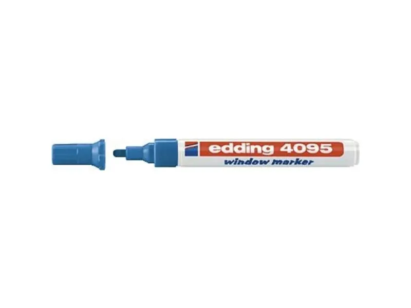 edding 4095 window - Markør - for glas - blå - vandbaseret blæk - 2-3 mm
