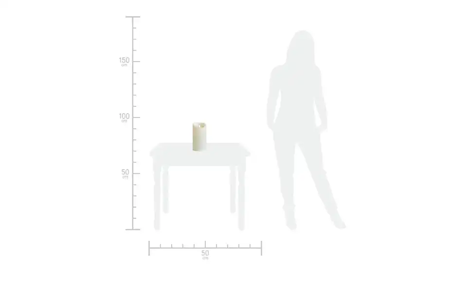 LED Kerze 12,5 cm 25 cm