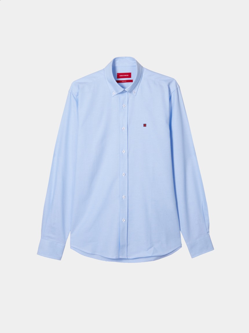 Camisa oxford lisa regular fit