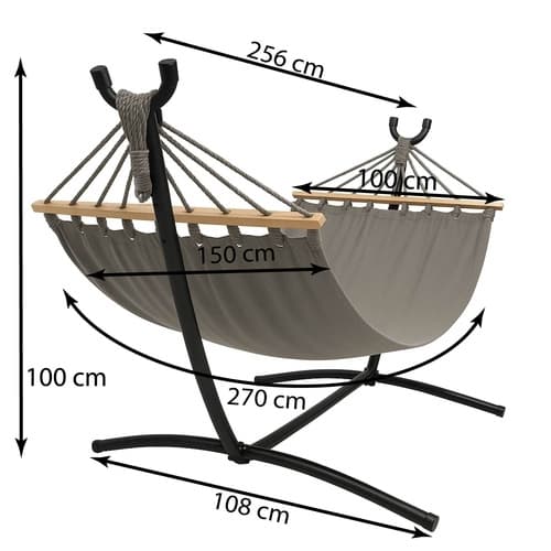 Hengekøye med Stativ - 200x150 cm