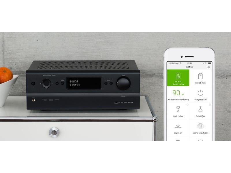 myStrom Smartplug WLAN Energy Control Switch 2 Energy Control Switch mit Temperatursensor und Apple HomeKit-Zertifizierung