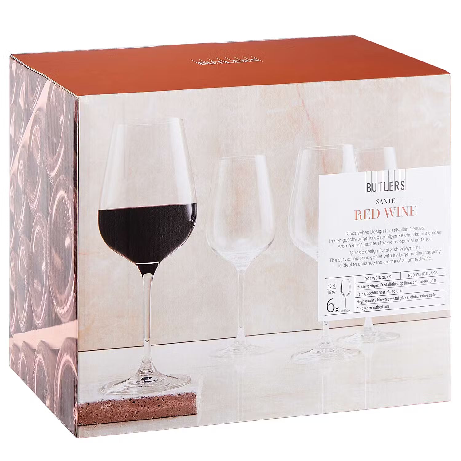 SANTÉ Rotweingläser 6er-Set