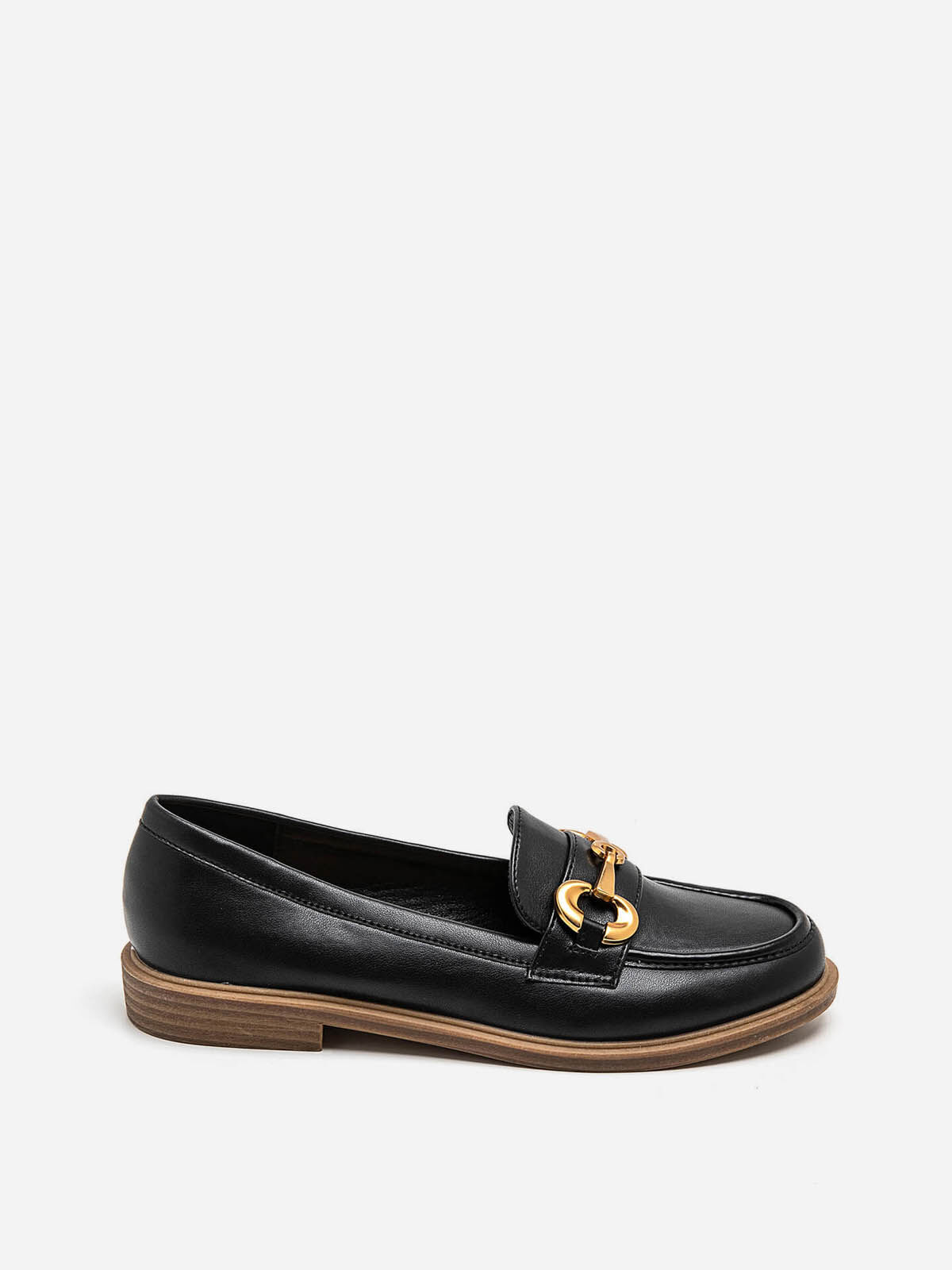 Mocassins classiques à mors doré- Noir
