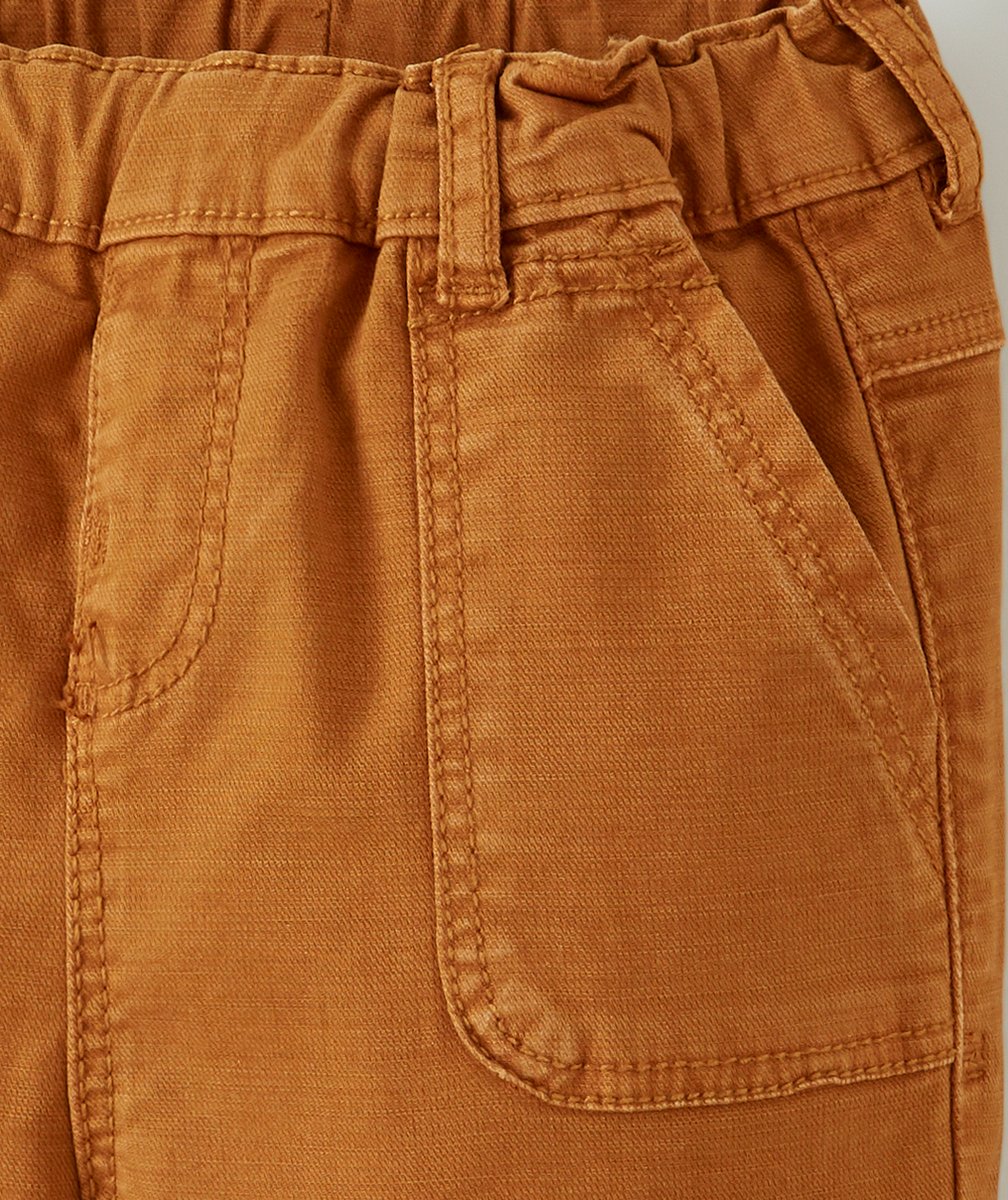 PANTALON RELAXED BÉBÉ GARÇON OCRE