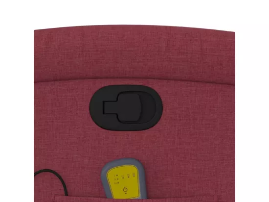 Fauteuil massant inclinable Rouge bordeaux Tissu