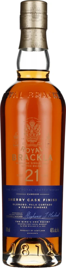 ROYAL BRACKLA 21 YEARS SHERRY FINISH 70CL