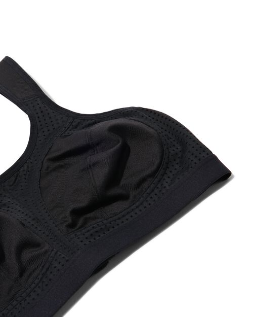 soutien-gorge de sport non préformé sans armatures - support élevé noir