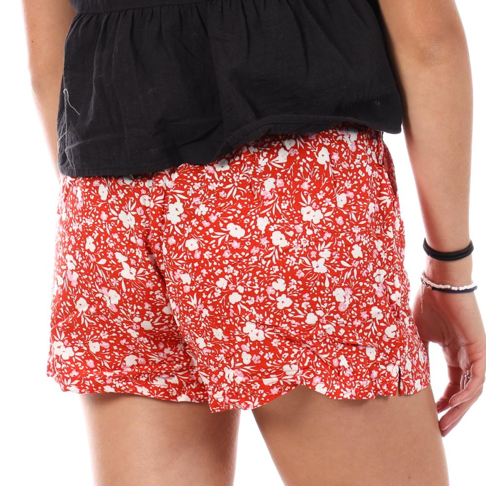 Only Short Rouge à Motifs Femme Only Nova Life