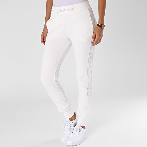 Pantalon Jogging A Bandes Femme V2YB18-K7UW2 Beige