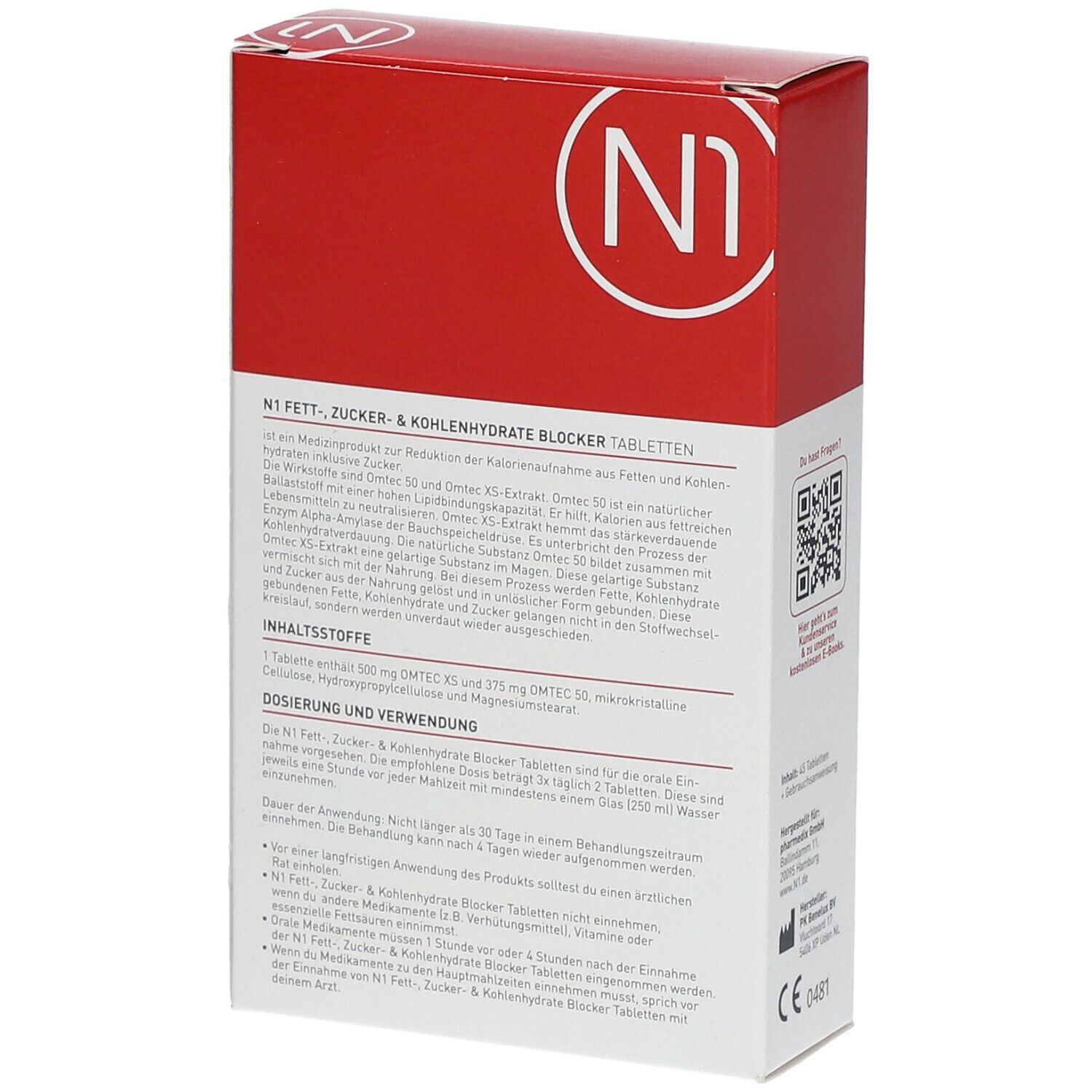 N1 Fettblocker zum Abnehmen - blockt auch Kohlenhydrate & Zucker