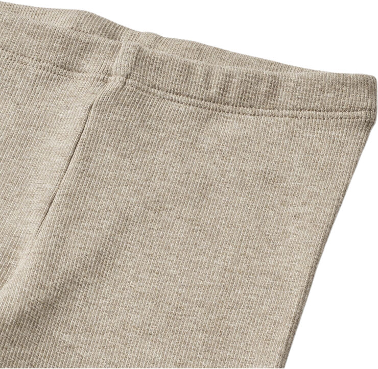 Wheat Rib Leggings Maddy Gravel melange