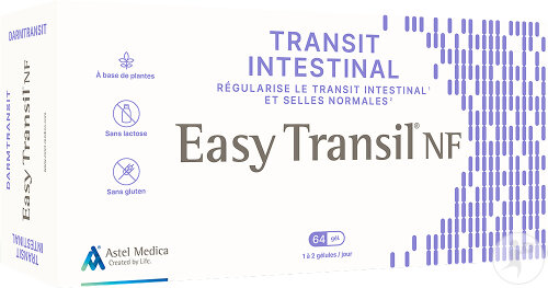Easy Transil NF Transit Intestinal Régulier Complément Alimentaire 64 Gélules