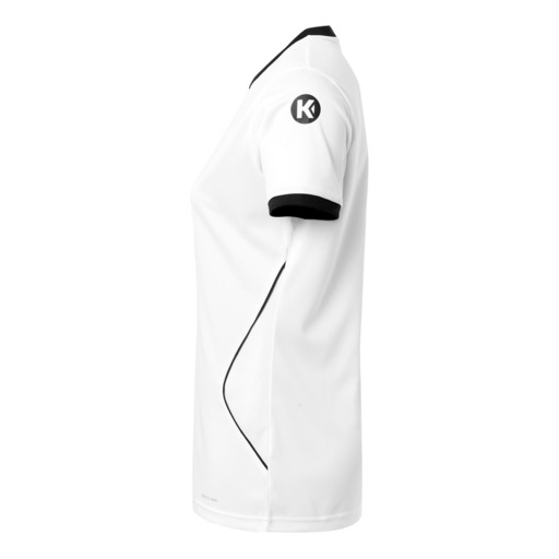 Camiseta feminina Curve Mc branca/preta Kempa