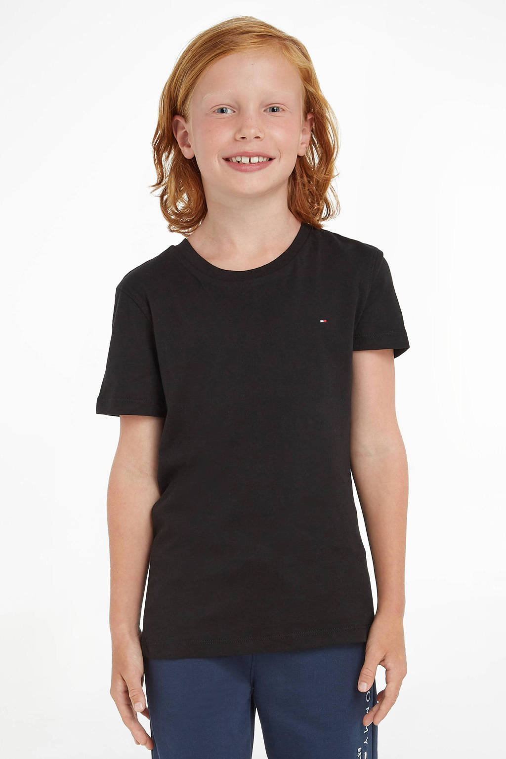 Tommy Hilfiger T-shirt van katoen zwart
