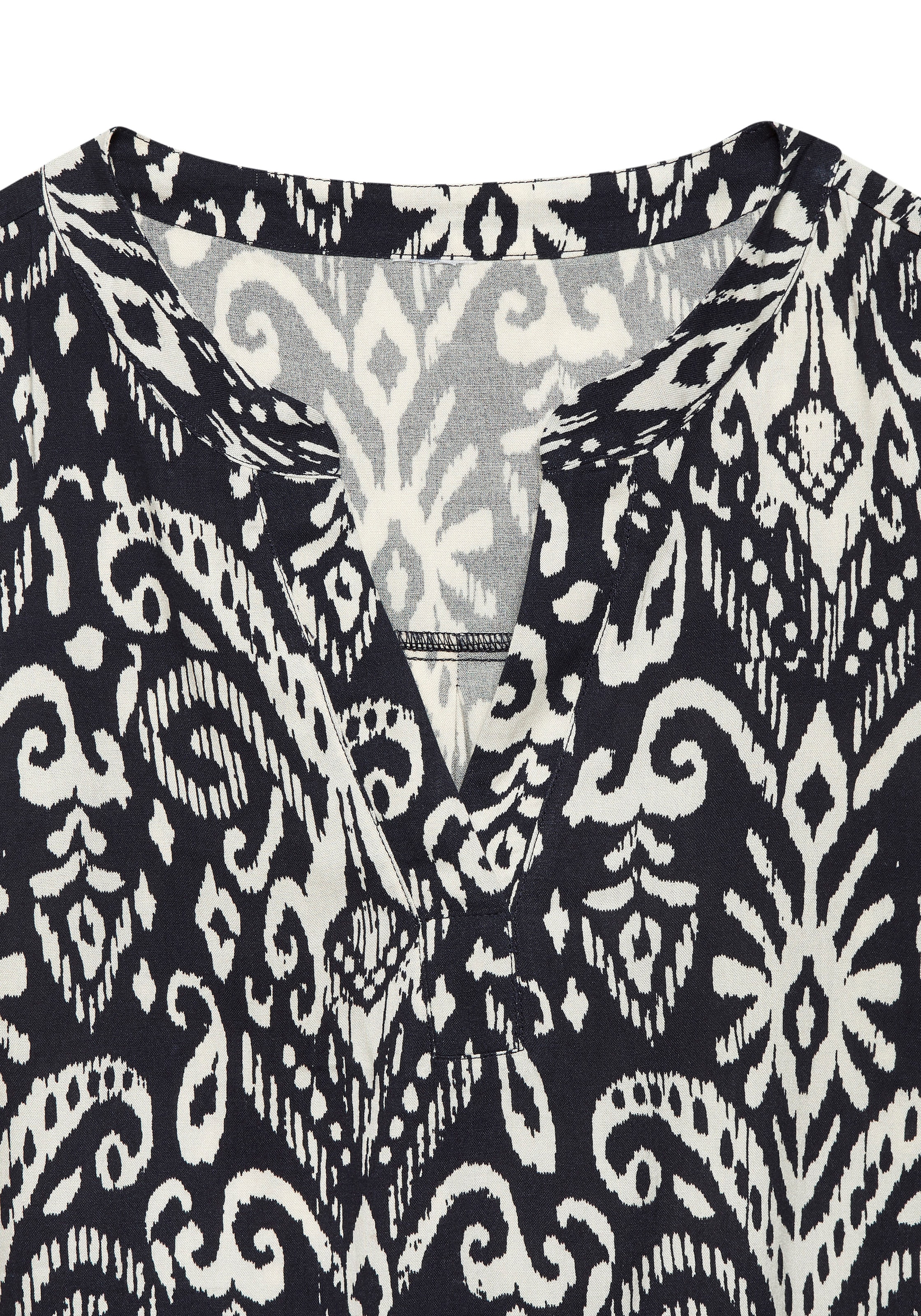Vivance Blusentop , mit V-Ausschnitt und Ethnomuster, Boho-Style, Blusenshirt, Damenbluse