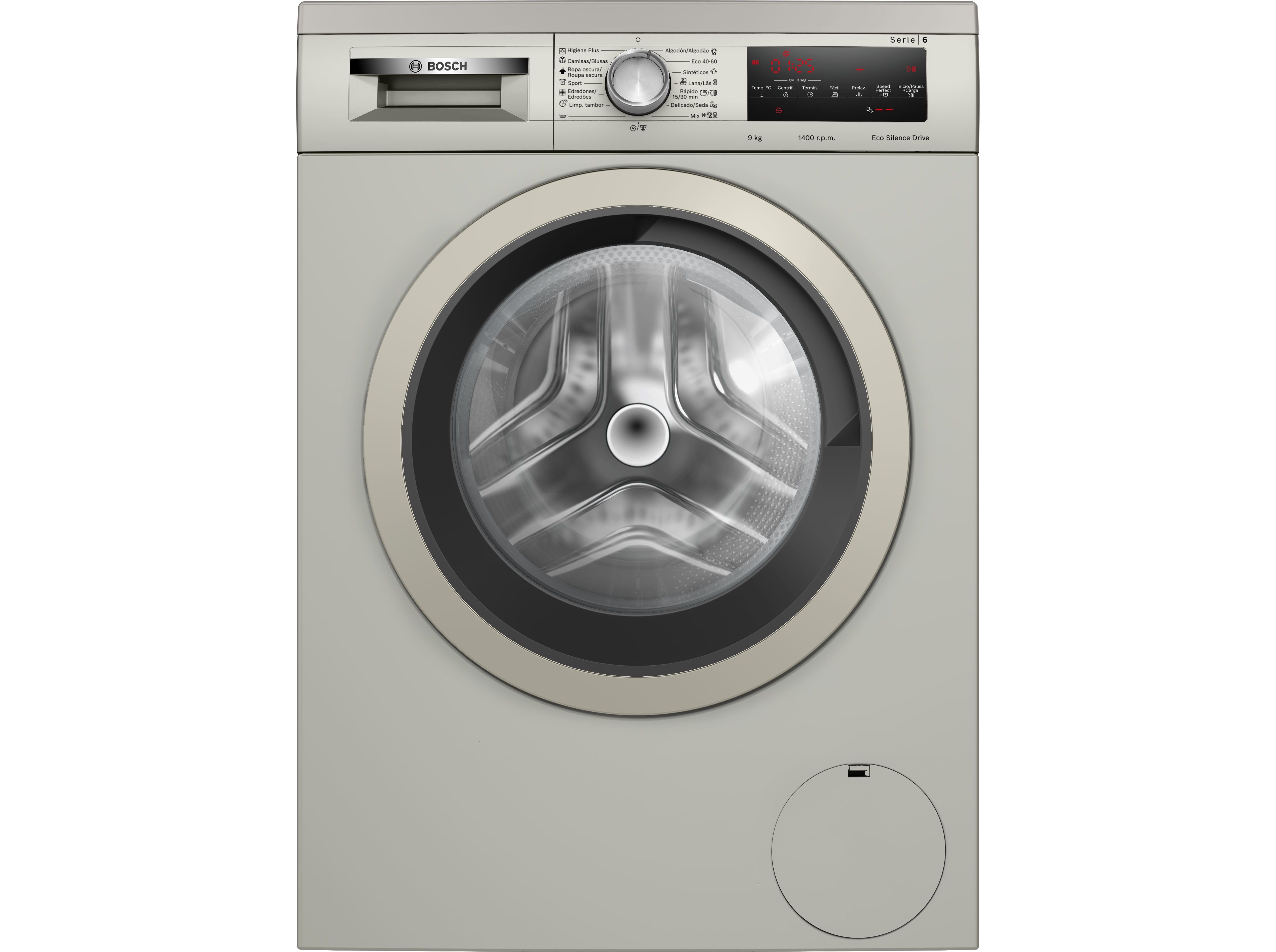 MÁQUINA DE LAVAR ROUPA BOSCH WUU28T6KES - INOX A 9KG