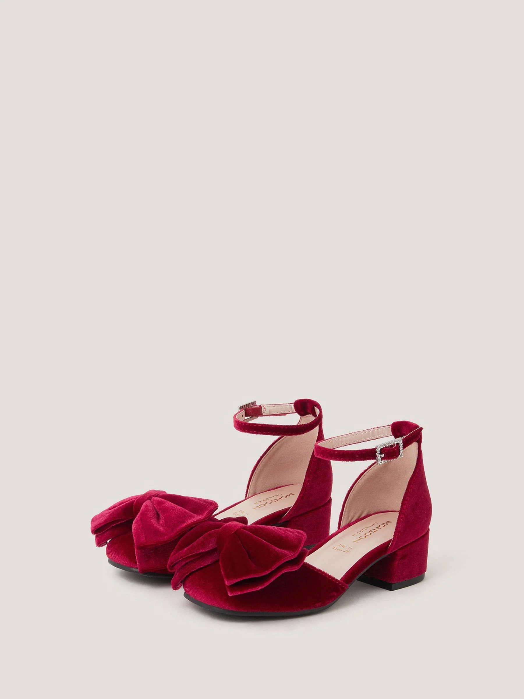 Monsoon Bow Velvet Heels