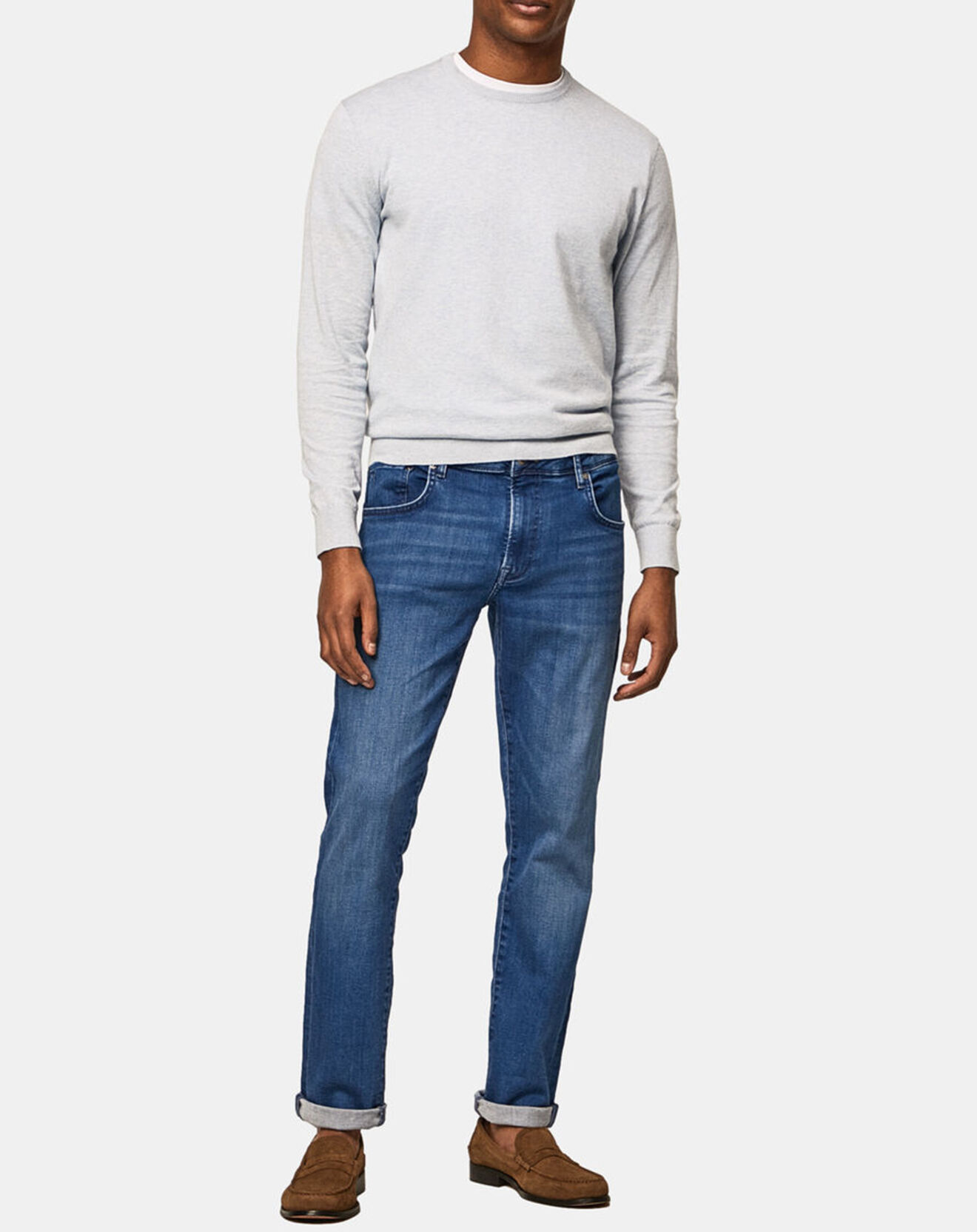 Hackett London Jean Slim Fit Wash Flex bleu moyen