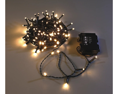 Lafiora LED-lichtsnoer, 19,1 m + 0,5 m aansluitdraad, 192 LED's, warm wit licht