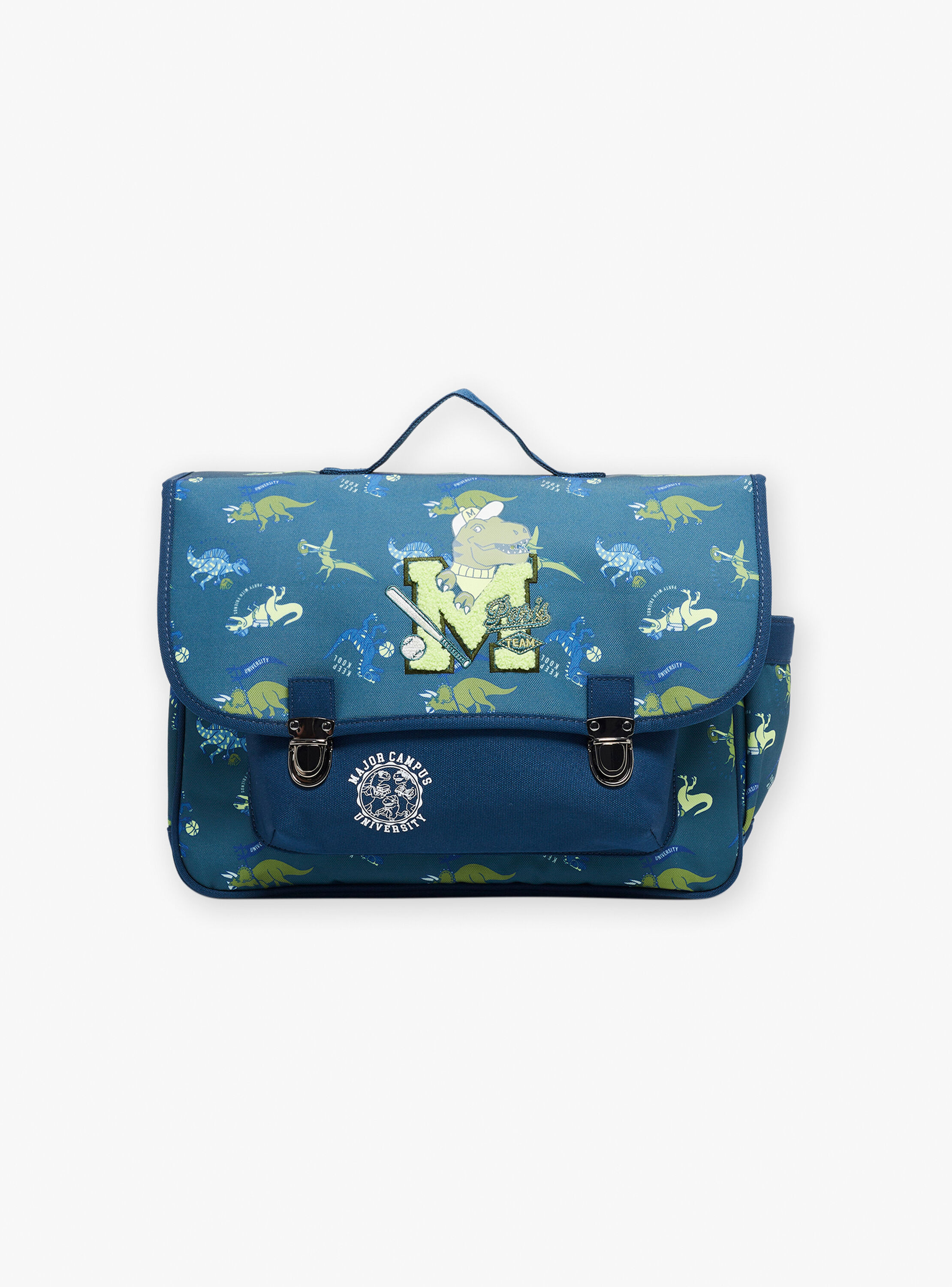 Cartable en toile à imprimé dinosaures