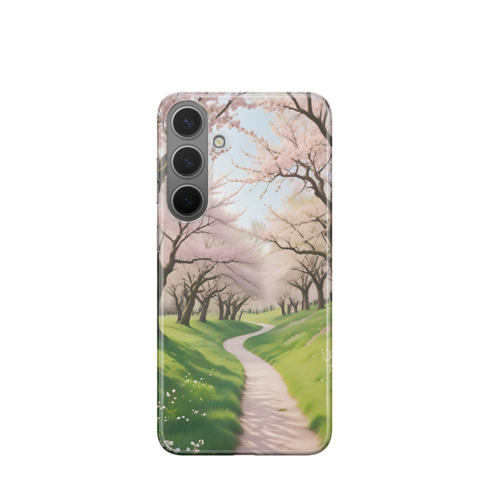Samsung Galaxy S24 Plus Gummi Hülle Frühlingszauber - Versch. Farben
