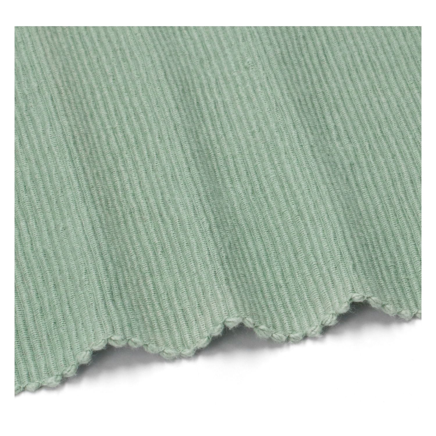 Placemat geribbeld, GOTS bio-katoen, groengrijs, 35 x 50 cm