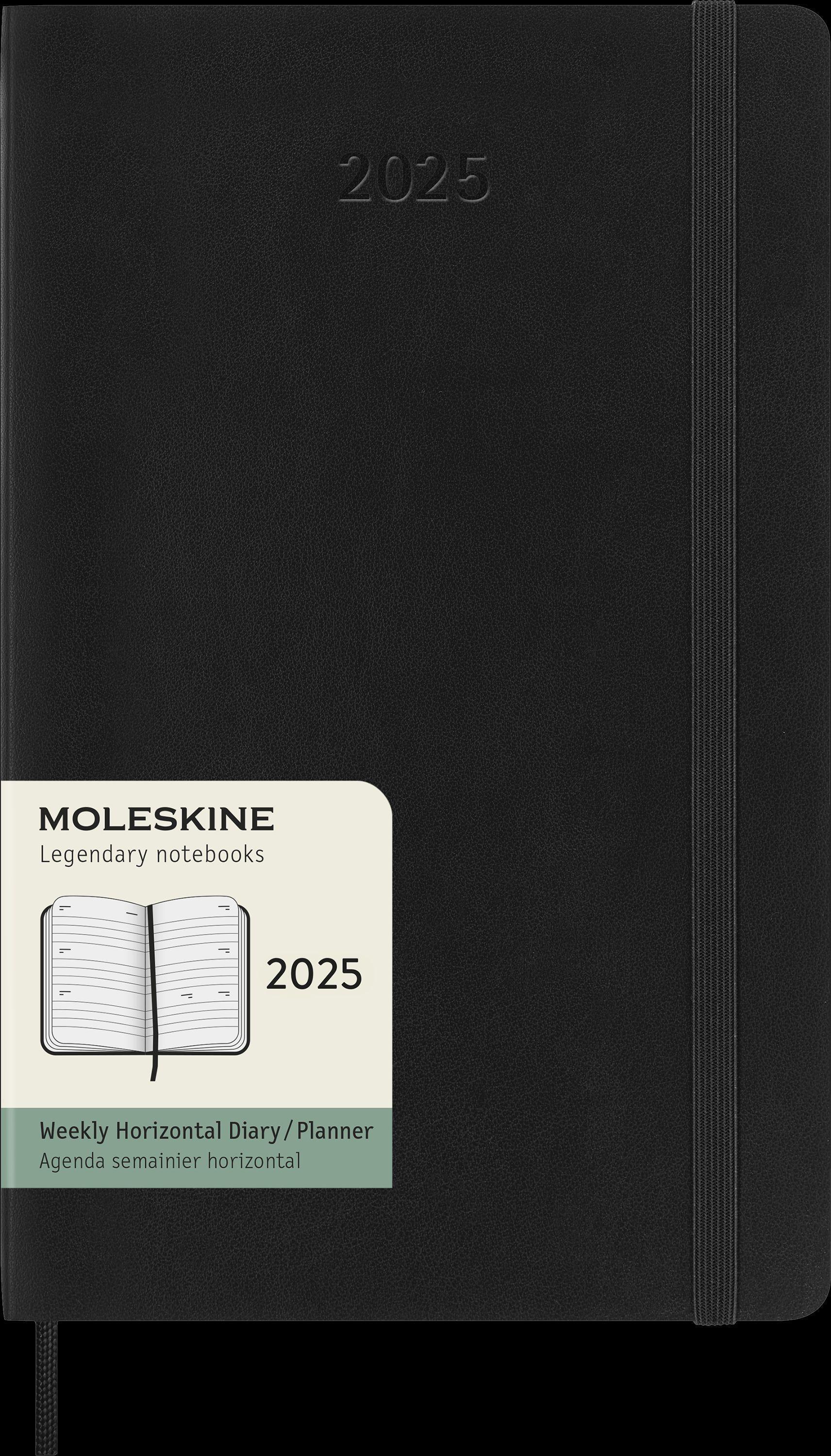 Moleskine 12 Monate Monats Notizkalender 2025, Large/A5