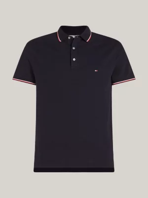 Polo Slim Fit com Detalhes em T da Coleção 1985