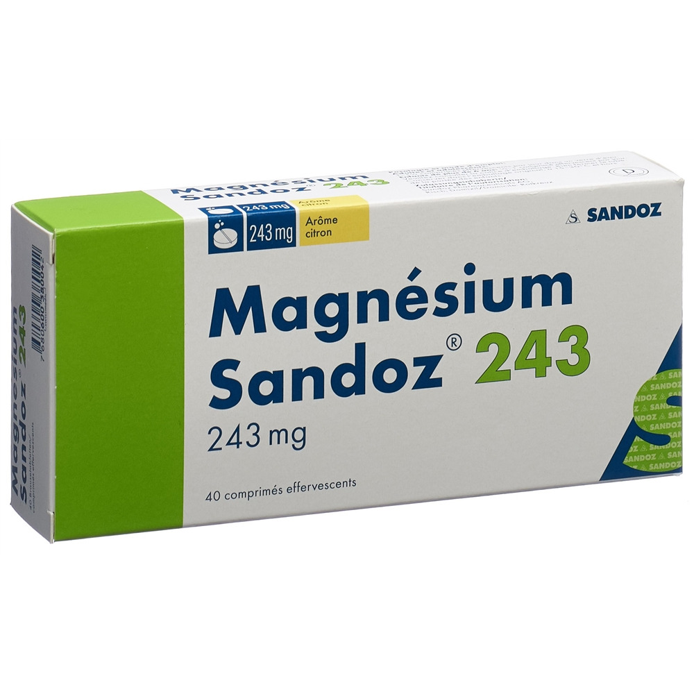 MAGNESIUM Sandoz Brausetabl 243 mg Ds 40 Stk