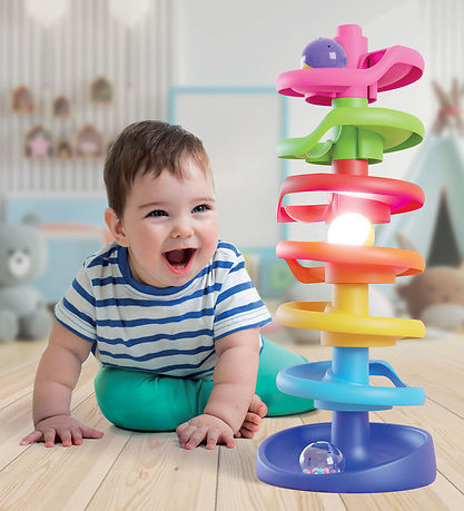 Quercetti Kugelbahn - Spiral Turm - Brightball - 10 Teile - 6499