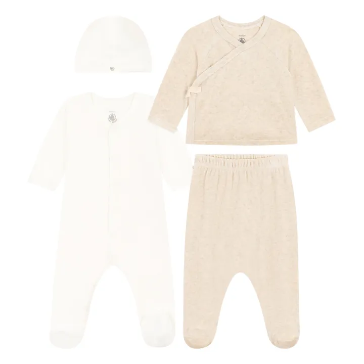 Petit Bateau Coffret Cadeau Naissance Mairy | Gris chiné