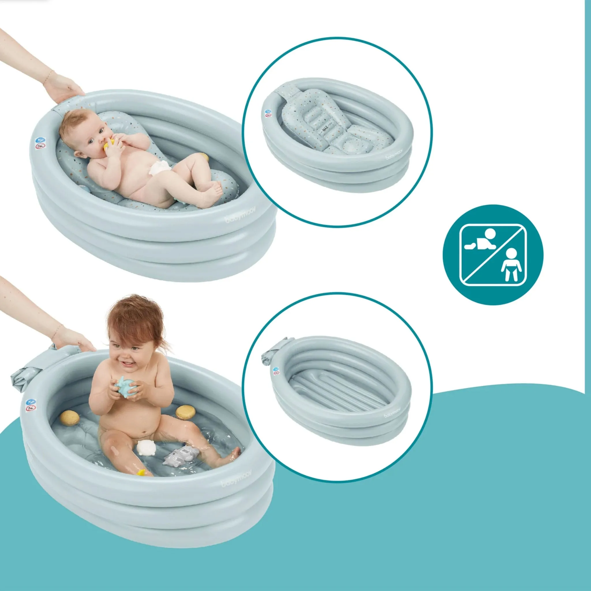 Babymoov Bain et Piscine Gonflable - Aqua Dots