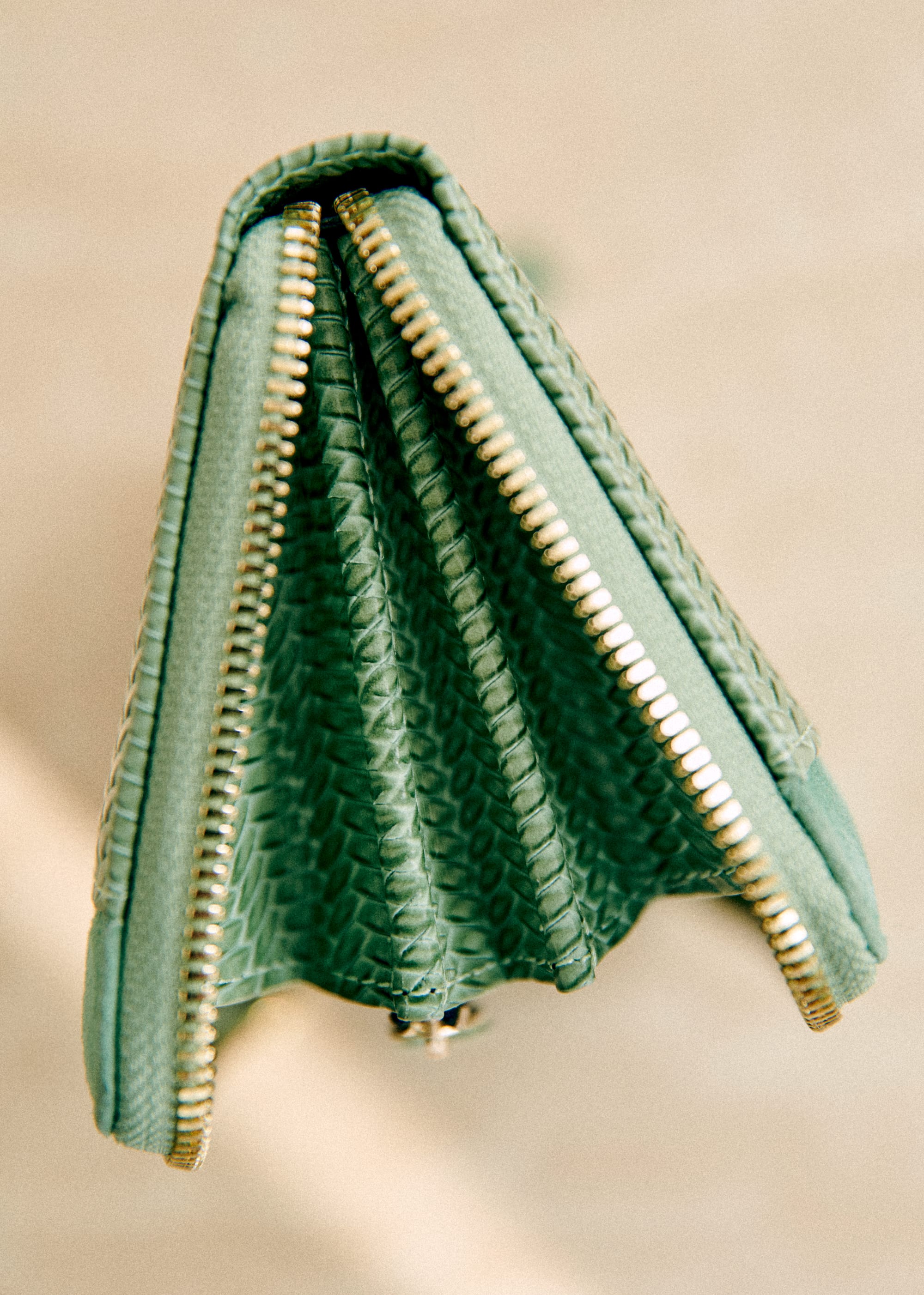 Portefeuille Victoria - Vert d'eau tressé - SACS/NEW SACS Petite Maroquinerie 5906426