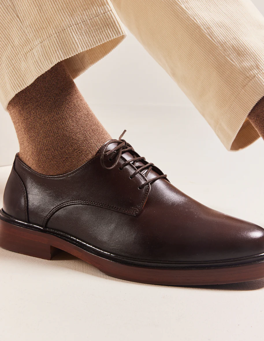 Derbies Edgar - Cuir marron