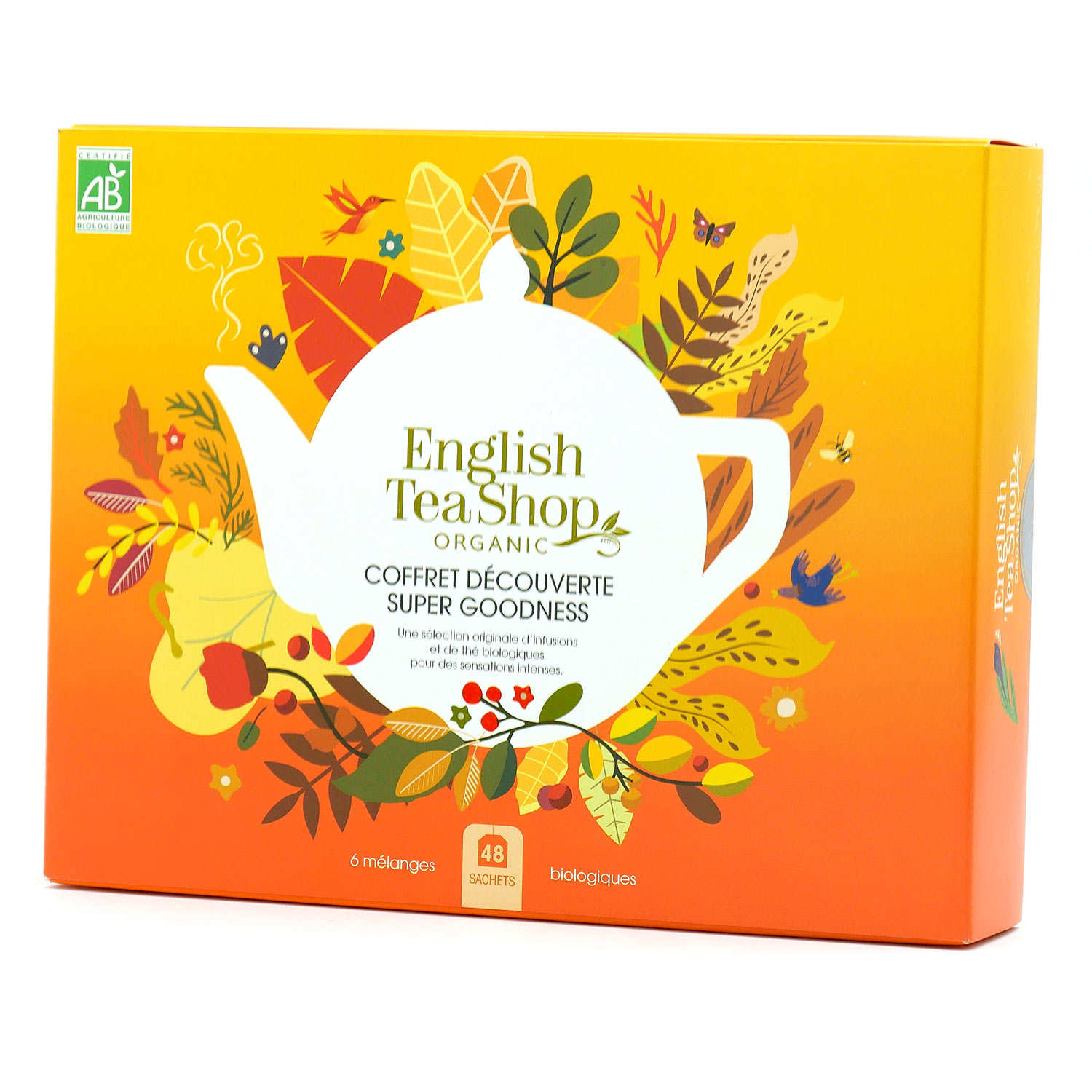 Coffret de 48sachets de thés et créations bio Super Goodness