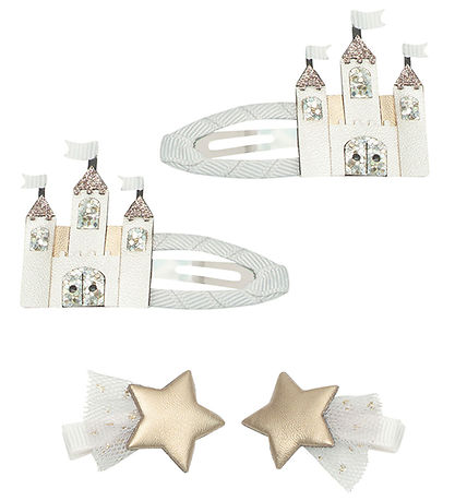 Mimi & Lula Haarspange - 4 st. - 3,5/6 cm - Schloss Ente Star Fa