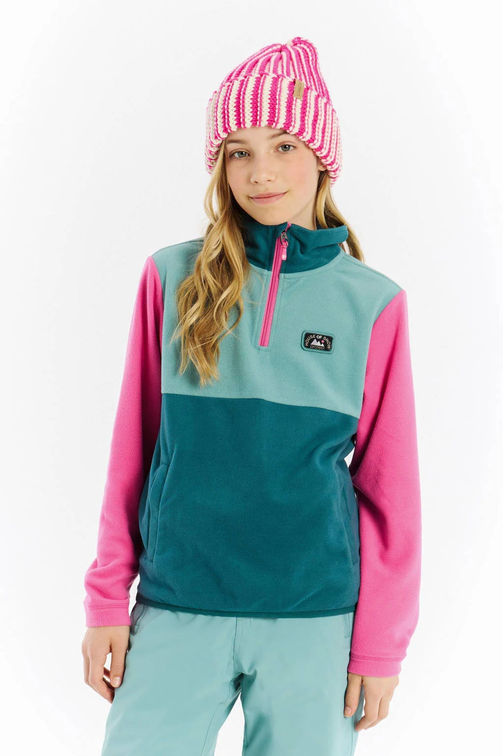 Protest Ski Pully PRTInke roze/groen