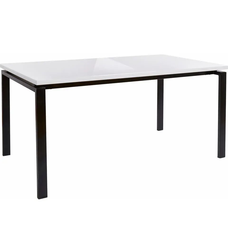 Sabine - Eettafel 160x90 cm voor 8 in wit MDF