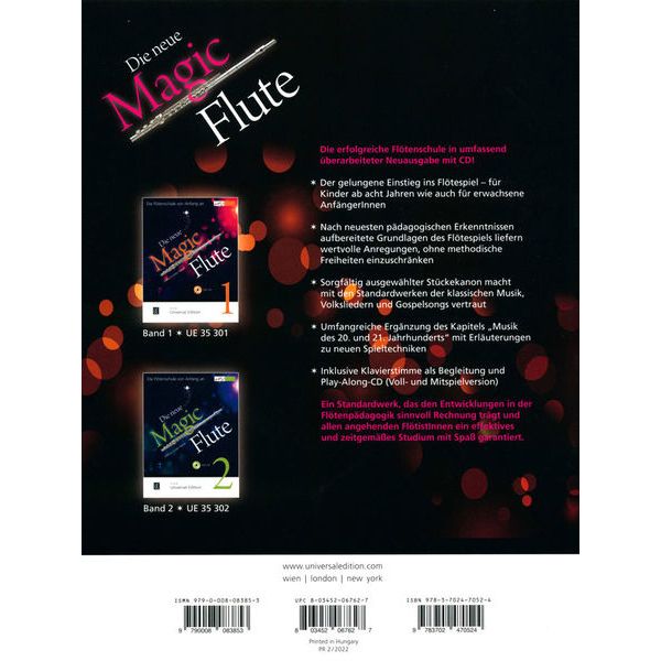 Universal Edition Neue Magic Flute 3 + CD