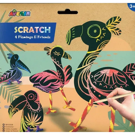 Avenir Scratch Flamingo & Friends