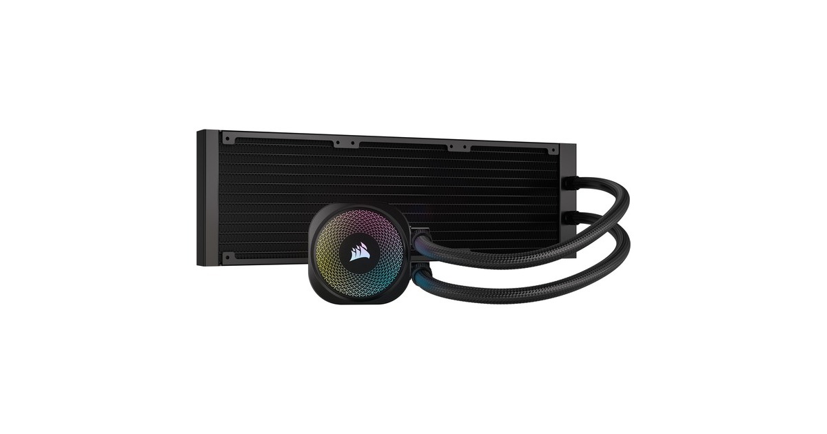 CorsairiCUE LINK TITAN 360 RX RGB + 3x iCUE LINK RX120 RGB Cooling bundel waterkoeling  (Zwart, 4-pins PWM fan-connector)