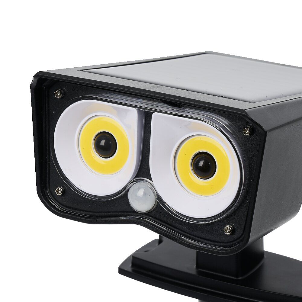 Lampe solaire à planter ou visser plastique noire batterie 3,7V