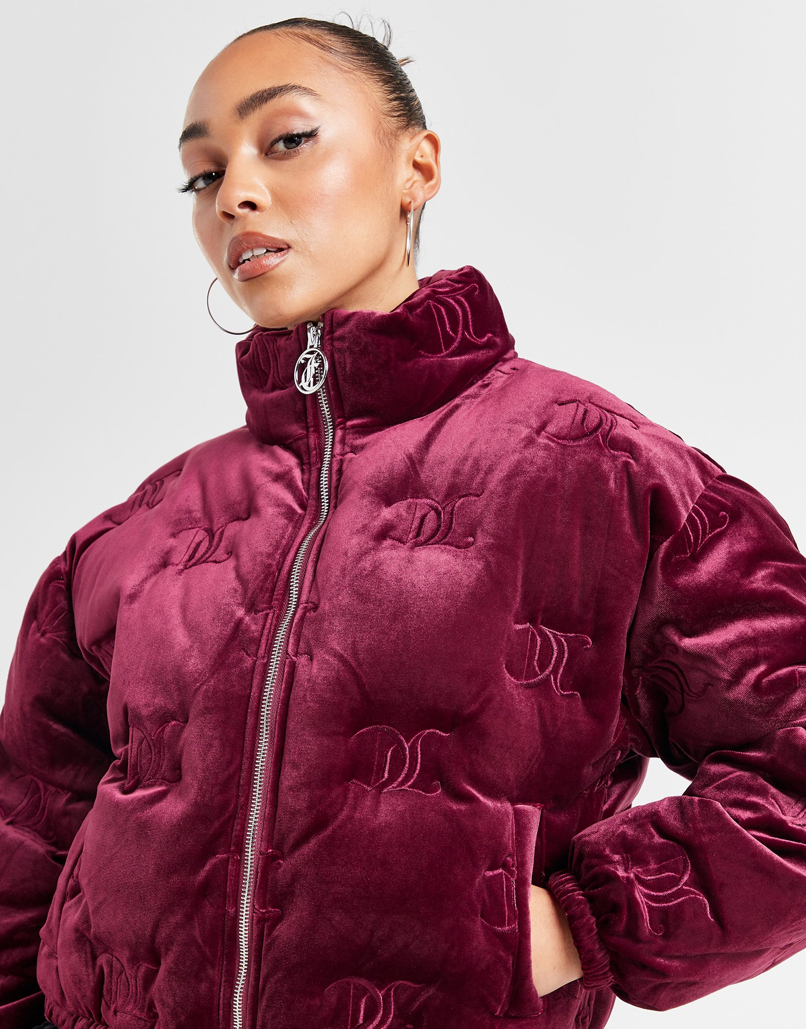JUICY COUTURE Doudoune Velours Imprimé Femme