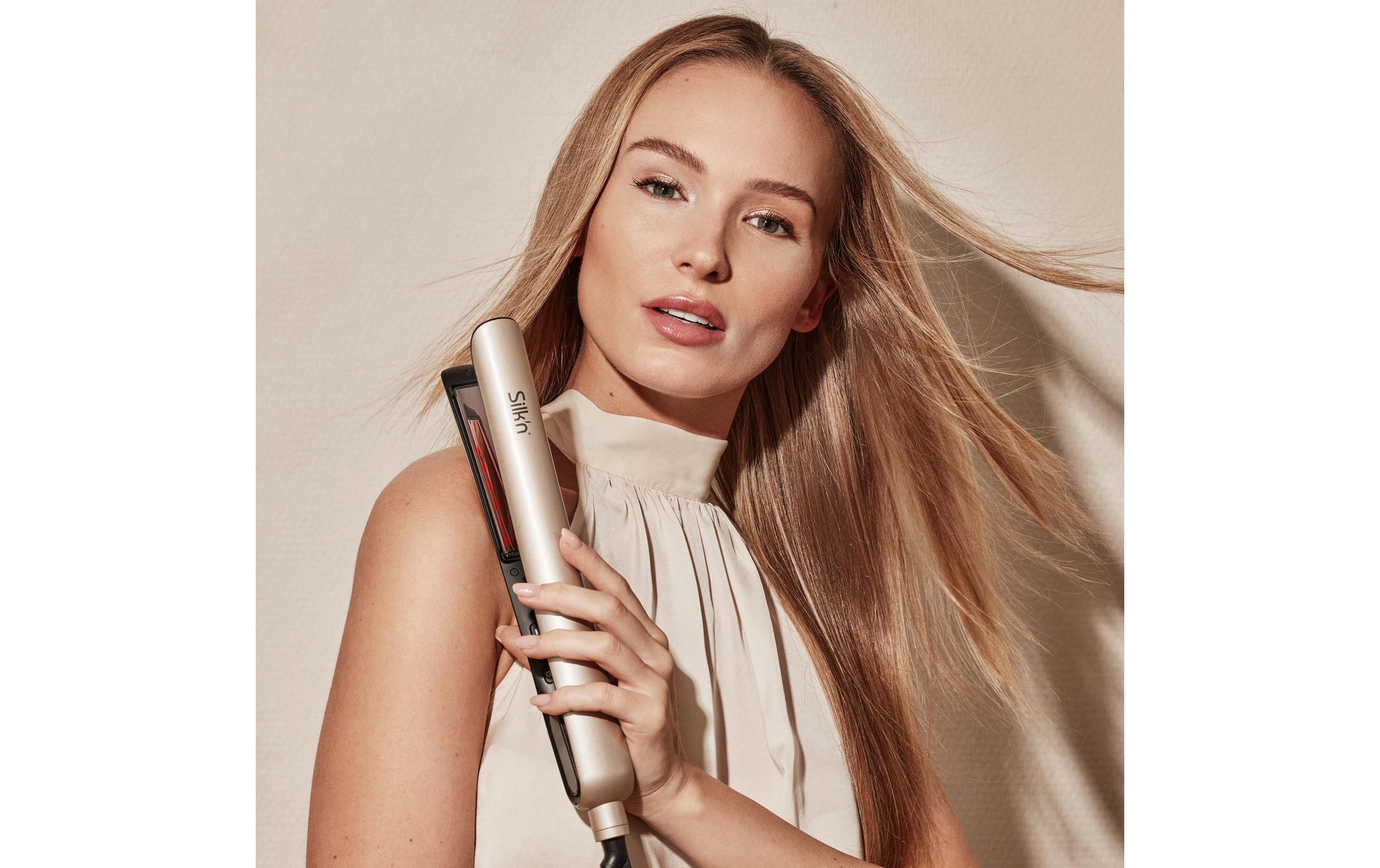 Haarglätter Silky Straight Premium Edition Gold<br>Infrarot-Glätteisen