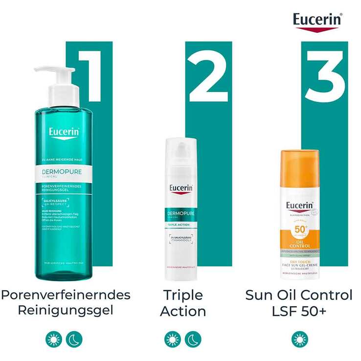 Eucerin Dermopure Clinical Triple Action Creme, 40 ml
